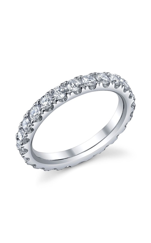 24 Stone Round Shared Split prong Set Diamond Eternity Band