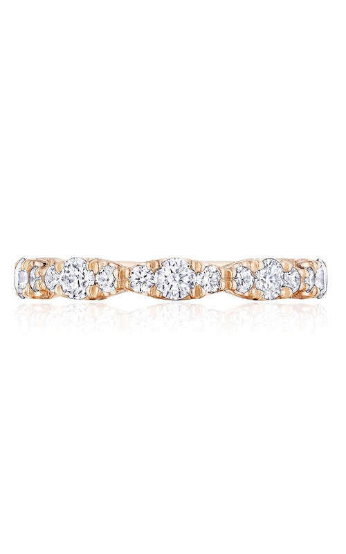 Tacori Royal T Collection Round prong Set Graduating Scalloped Diamond Wedding