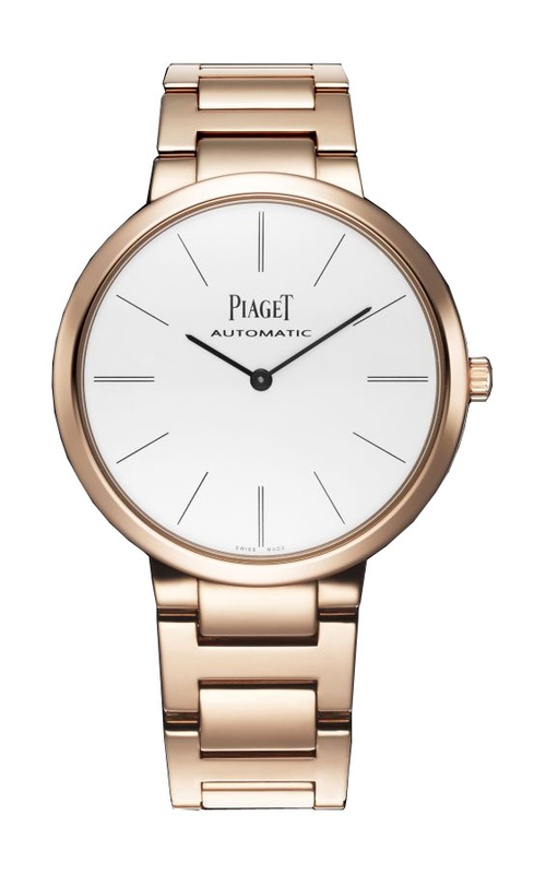 Piaget  18k Rose Gold 38 White Dial 18k Rose Gold Strap