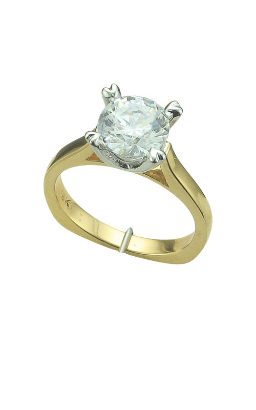 2CT 18KY&W SOLITAIRE E/R