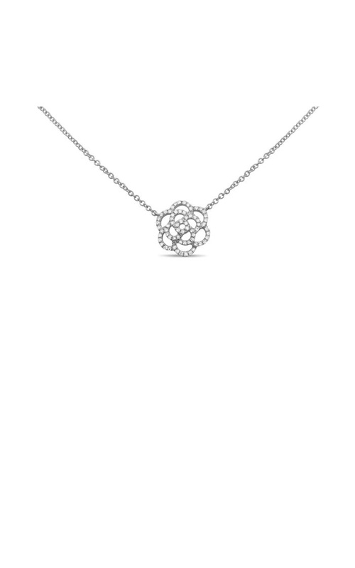 .14CTW FLOWER NECKLACE