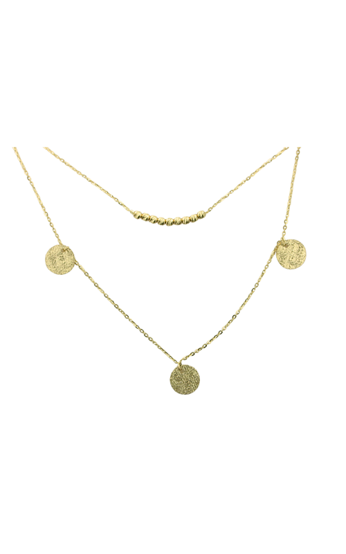 14 DOUBLE STRAND 14KY NECKLACE