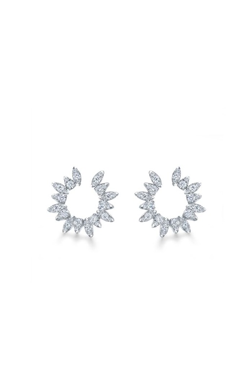 76=1.23CTW VS-SI GH 18KW AERIAL WRAP EARRINGS