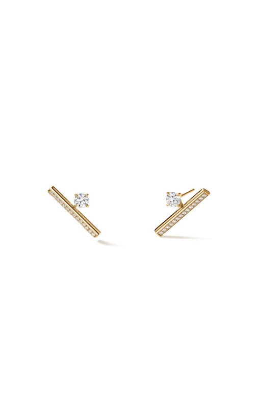 18KY FLOATING SINGLE DIA CLIMBER EARRINGS