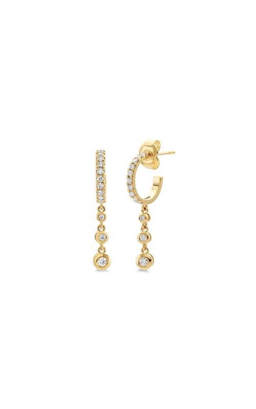 26=.42CTW SI G-H 14KY HUGGIE HOOP EARRINGS