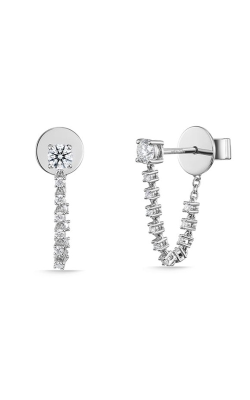 22=.42CTW SIGH18KW ESSSENTIALS DRAPED STILLETO EARRINGS