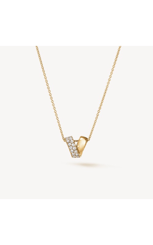 18KY 26=.45CTW GH/VS PENDANT NECKLACE