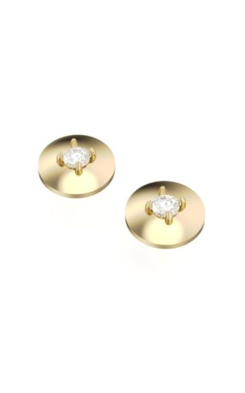 2=.26CTW LAB 10KY LATIS STUD DISC EARRINGS