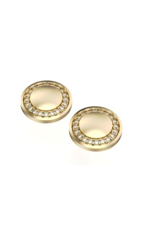 40=.21CTW LAB 10KY AURA STUD DISC EARRINGS