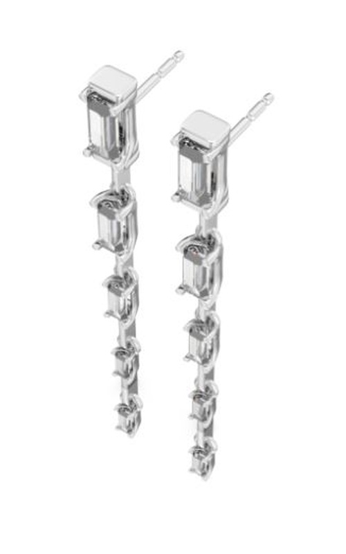 10=1.56CTW LAB 10KW DROP STUD EARRINGS