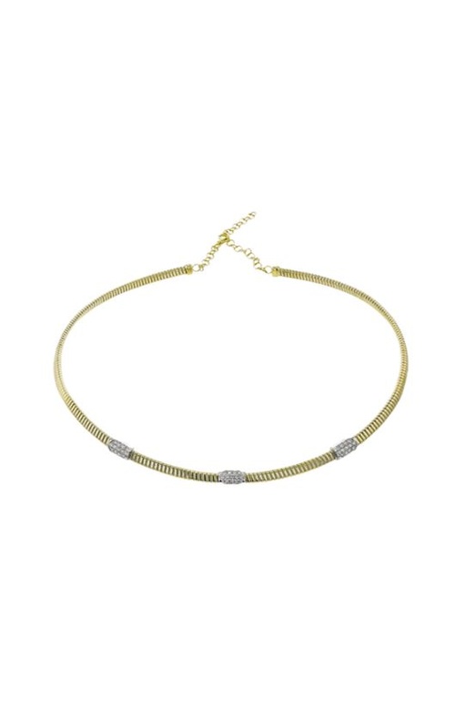 39=.52CT VS-G 18KYW CHOKER NECKLACE