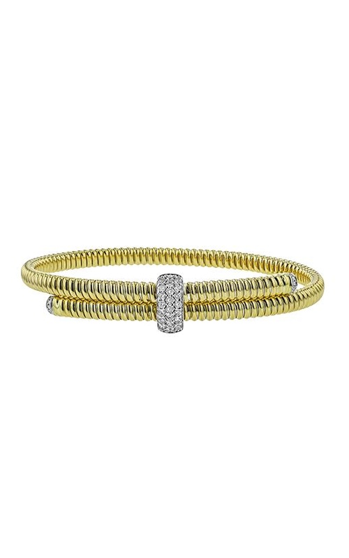 36=.35CTW VS-G 18KYW BANGLE BRACELET