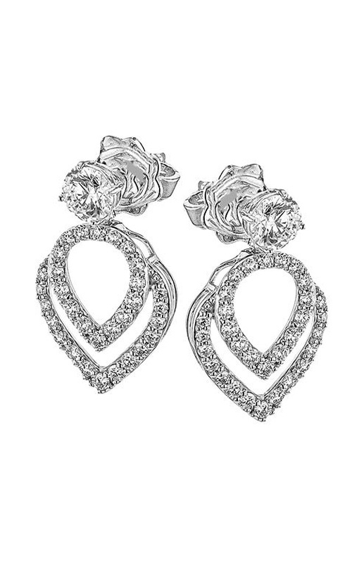 62=.72CTW VS-G DROP STUD 18KW EARRINGS