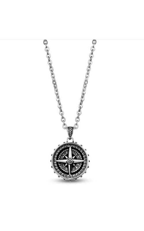COMPASS PENDANT - SILVER COATED