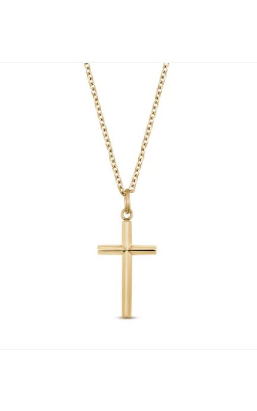 GOLD CROSS PENDANT CHAIN 17