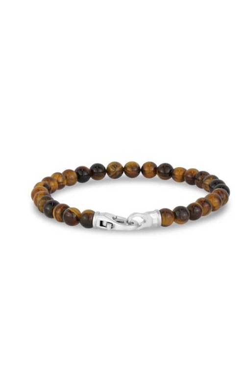BROWN TIGER EYE BEAD BRACELET 6MM 7.5