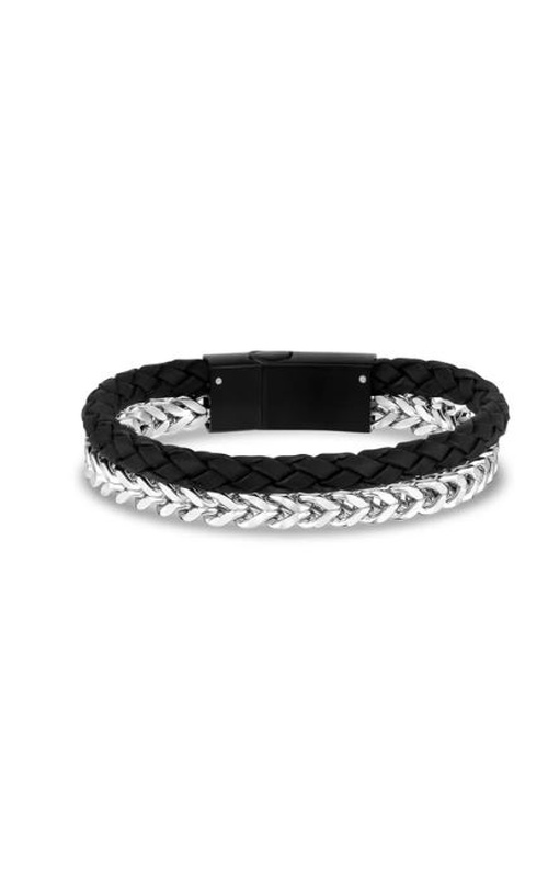 LEATHER & FRANCO LINK BRACELET 8