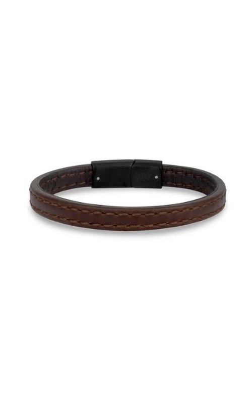 BROWN LEATHER BRACELET 8MM 8