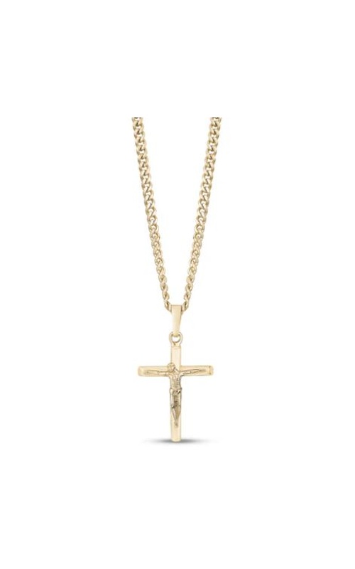 GOLD CRUCIFIX CROSS PENDANT W/24 CHAIN