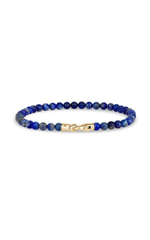 LAPIS BEAD BRACELET 4MM 8 