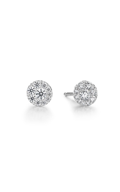 18KW 10=.50CTW VS SI GH CIRCLE EARRINGS