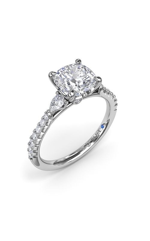 FANA DIAMOND 3-STONE SEMI MOUNT
