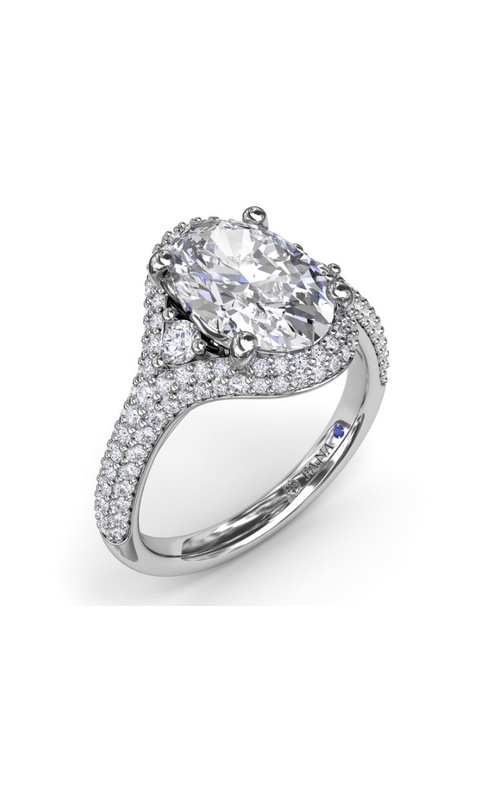 FANA DIAMOND 3-STONE SEMI MOUNT