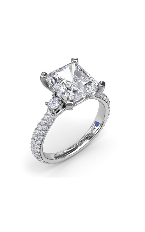 FANA DIAMOND 3-STONE SEMI MOUNT
