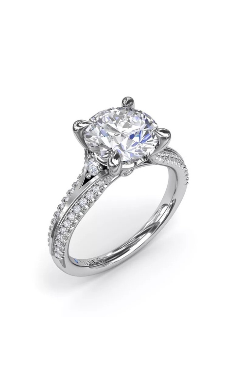 FANA DIAMOND 3-STONE SEMI MOUNT