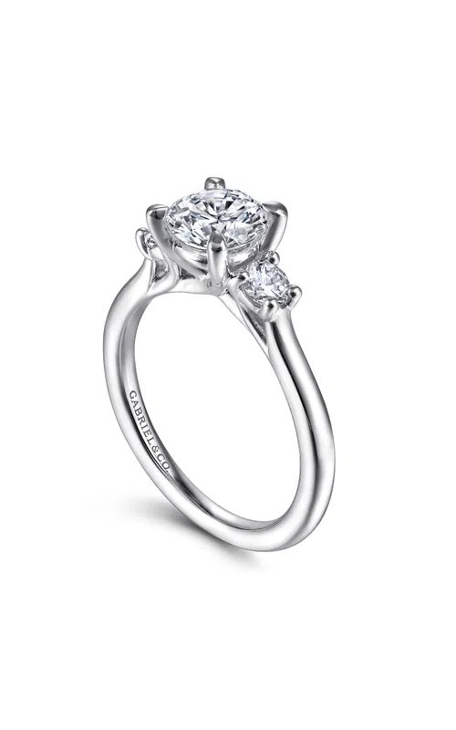 DIAMOND 3-STONE SEMI MOUNT