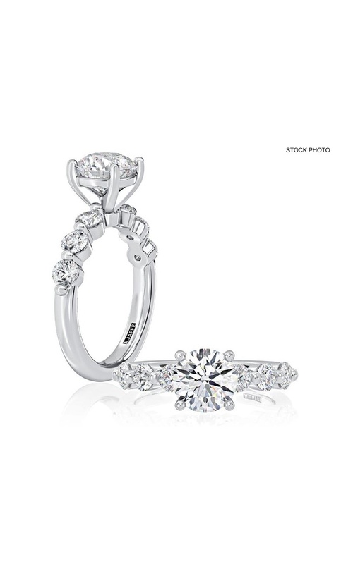 14K White Gold Engagement Ring MECRD2947/210