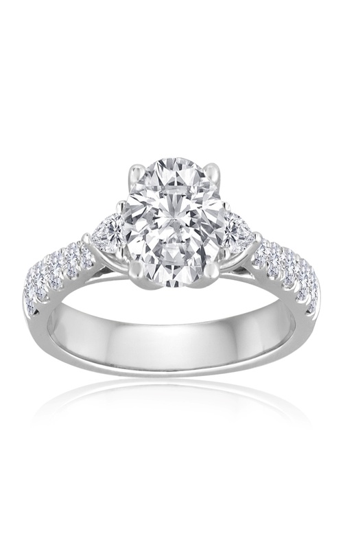 HAYLIE ANN DIAMOND 3-STONE SEMI MOUNT