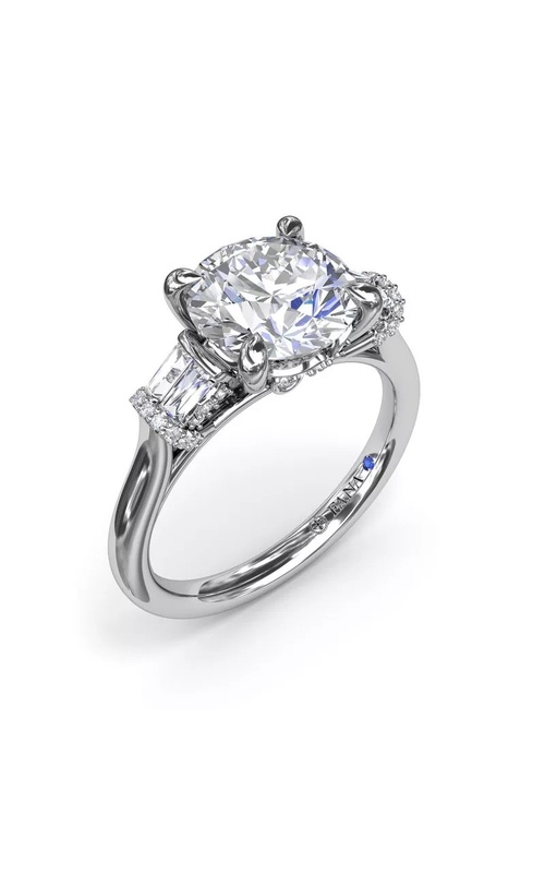 FANA DIAMOND 3-STONE SEMI MOUNT