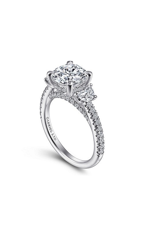 DIAMOND 3-STONE SEMI MOUNT