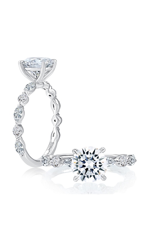 A JAFFE DIAMOND SEMI MOUNT