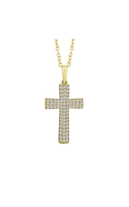 DIAMOND CROSS DROP PENDANT