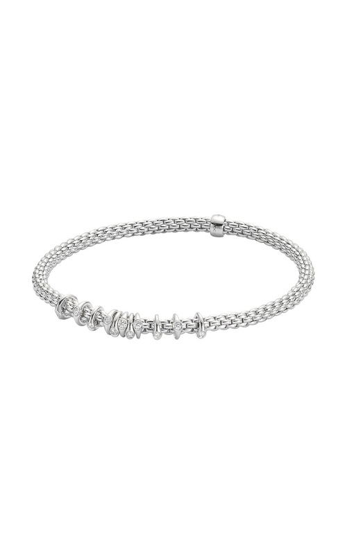 FOPE FLEX'IT BRACELET WITH DIAMOND RONDELS