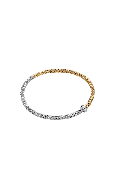 FOPE FLEX'IT BRACELET WITH SOLITAIRE DIAMOND RONDEL
