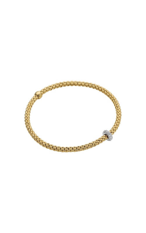 FOPE FLEX'IT BRACELET WITH DIAMOND PAVE RONDEL