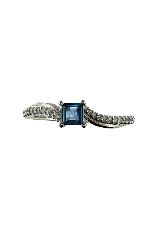 YOGO SAPPHIRE AND DIAMOND BYPASS RING