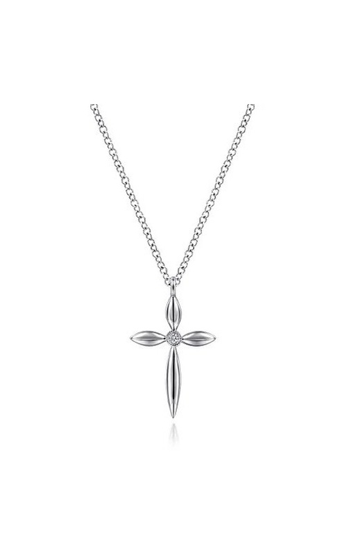DIAMOND CROSS DROP PENDANT