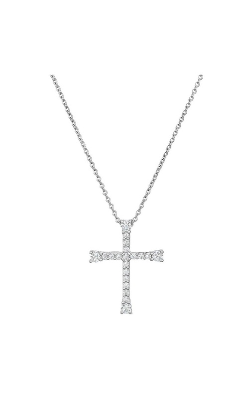 HEARTS ON FIRE DIAMOND CROSS PENDANT