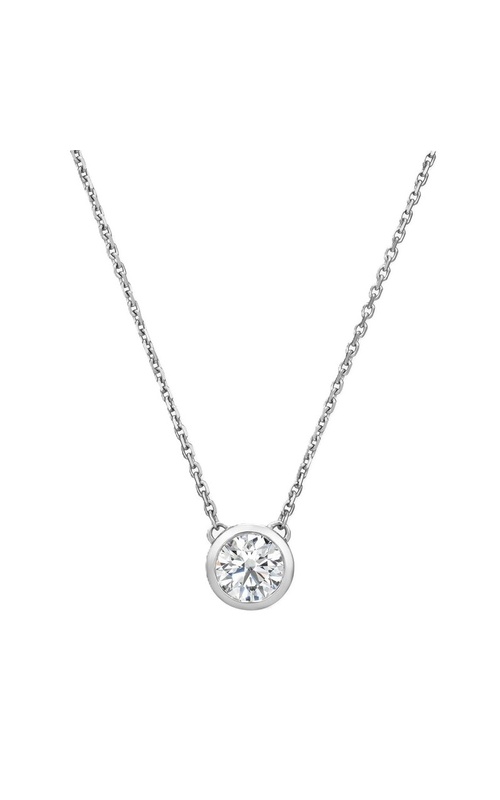 1/3CT HEARTS ON FIRE DIAMOND SOLITAIRE STATION NECKLACE