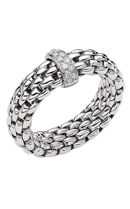 FOPE FLEX'IT RING WITH DIAMOND RONDEL