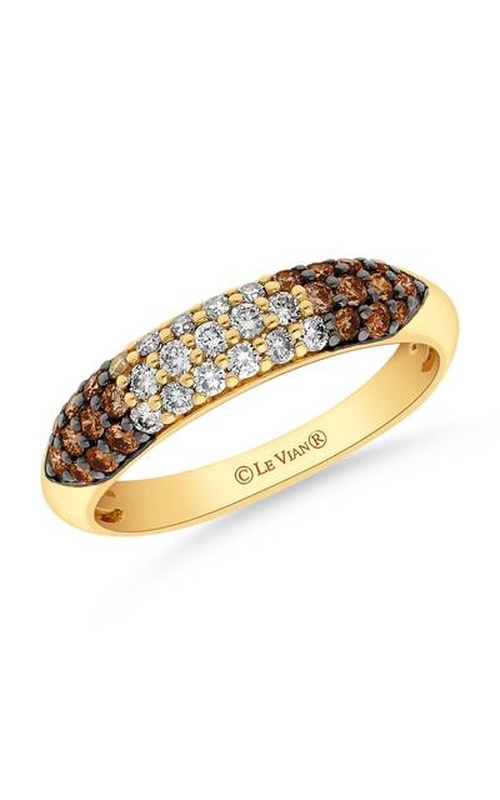 LE VIAN DIAMOND PAVE 3 ROW OMBRE BAND