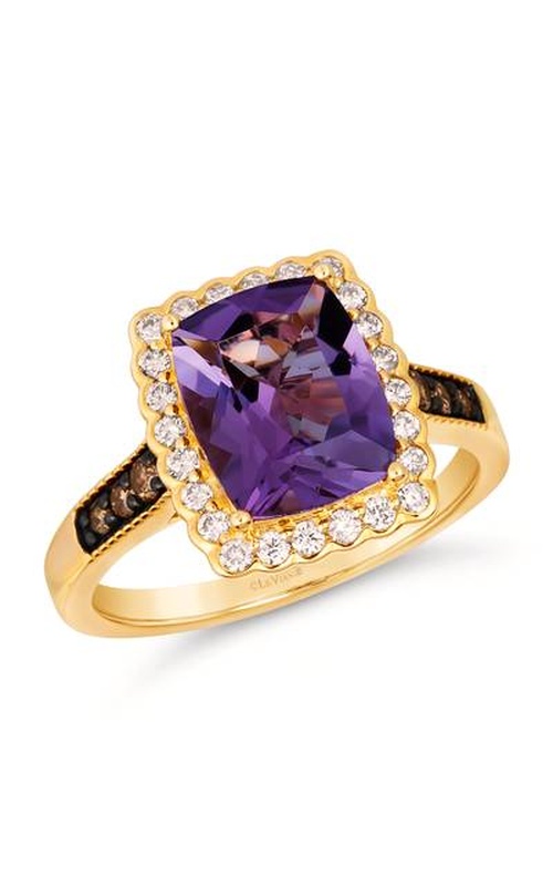LE VIAN GRAPE AMETHYST AND DIAMOND RING