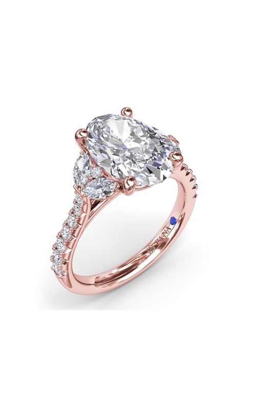 FANA DIAMOND 3-STONE SEMI MOUNT