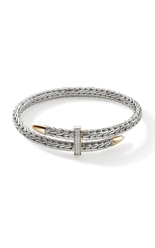JOHN HARDY DIAMOND FLEX CUFF BRACELET