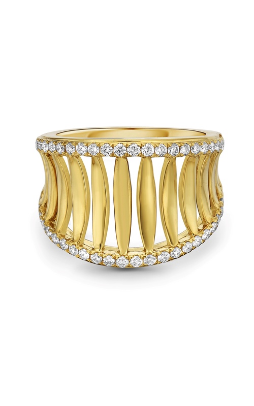 CHARLES KRYPELL DIAMOND BIRDCAGE SADDLE RING