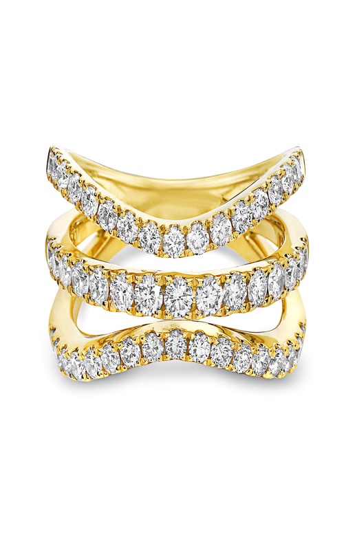 CHARLES KRYPELL 3 ROW WAVY SPLIT RING